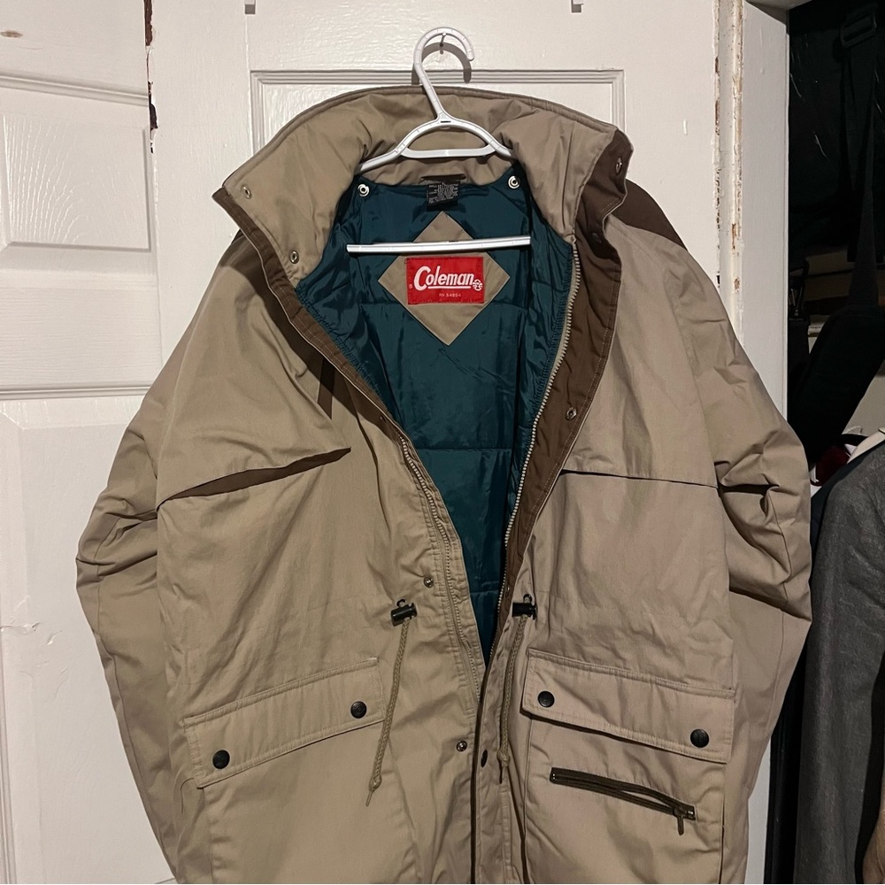 Tan Coleman Winter Jacket Large - image 4